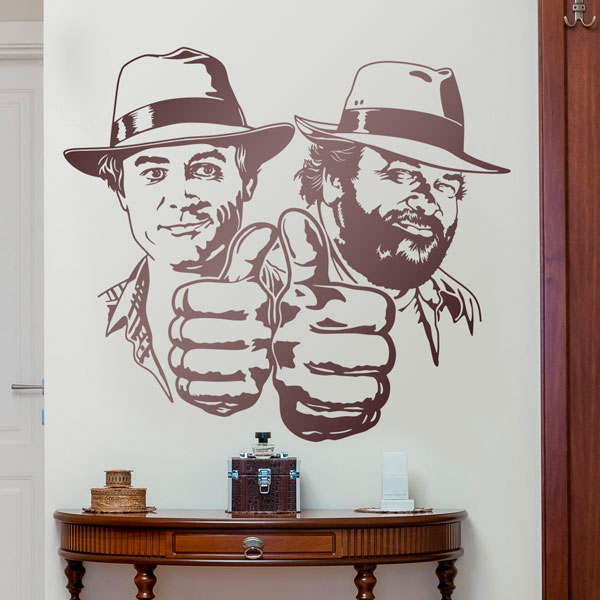 Wandtattoo Bud Spencer und Terence Hill