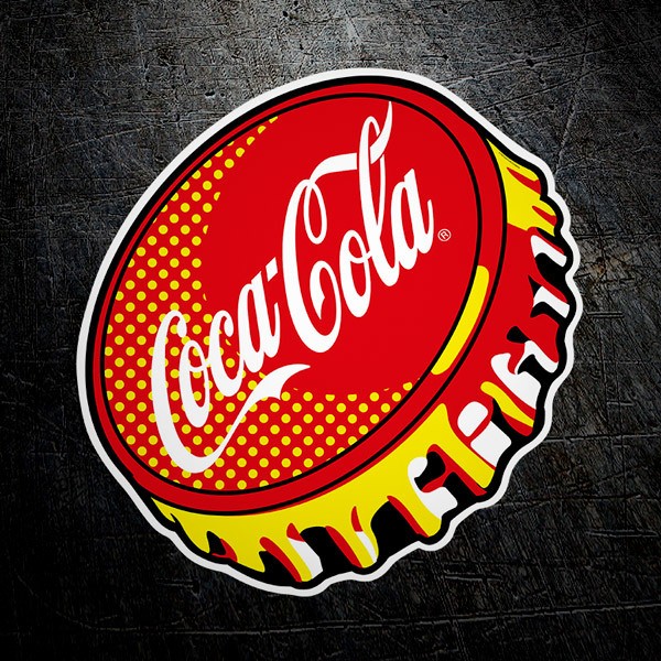 Aufkleber Coca Cola Teller