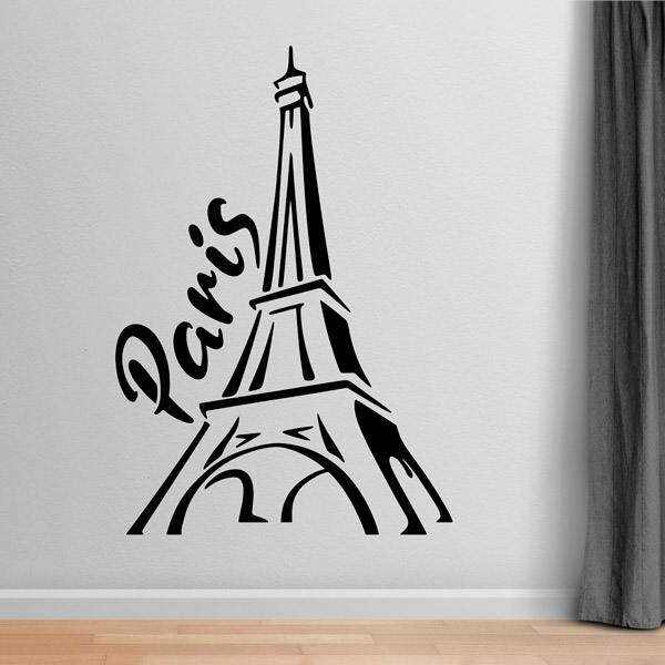 Wandtattoo Eiffelturm, Paris, Frankreich