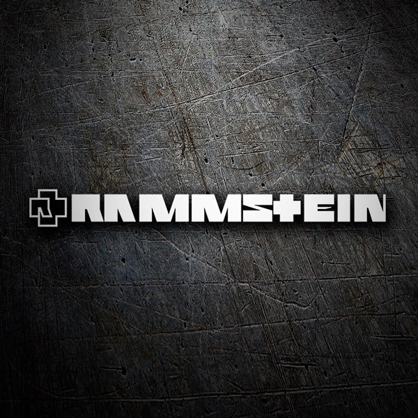 Rammstein Autoaufkleber EIN Weg, EIN Ziel” schwarz, Offizielles Band  Merchandise (aussenklebend) 69 x 38cm Heckscheibe
