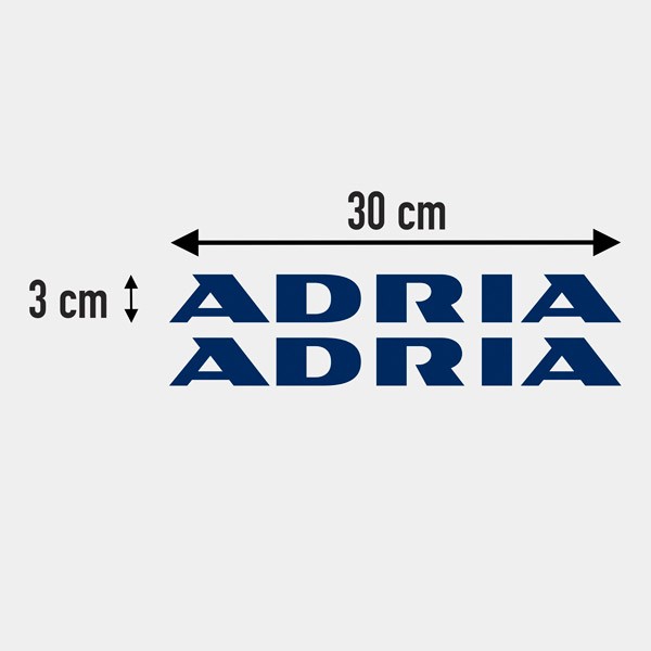 Wohnmobil aufkleber: Logo new Adria 3