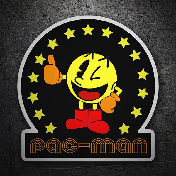 NEU Pacman Auto Sticker Aufkleber Style Cartoon Deko KFZ in Baden