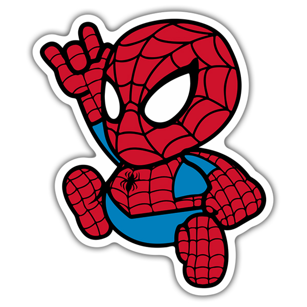 Aufkleber Spiderman Cartoon