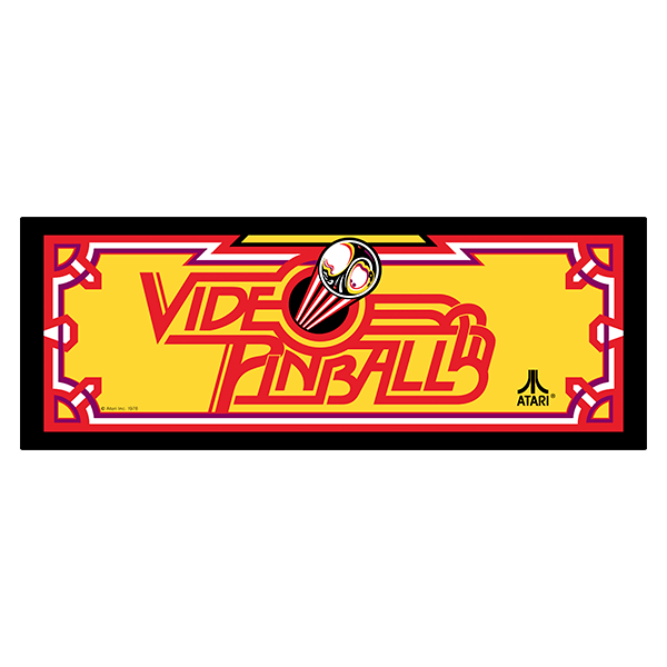 Arcade Festzelt Aufkleber Bartop Video Pinball