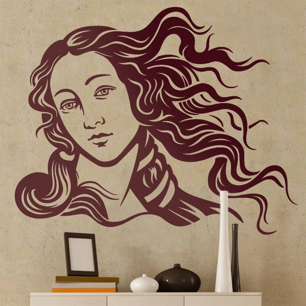 Wandtattoos: Gesicht der Venus von Botticelli