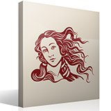 Wandtattoos: Gesicht der Venus von Botticelli 5