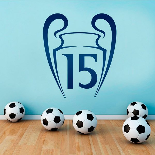 Wandtattoos: Real Madrid 15 Champions