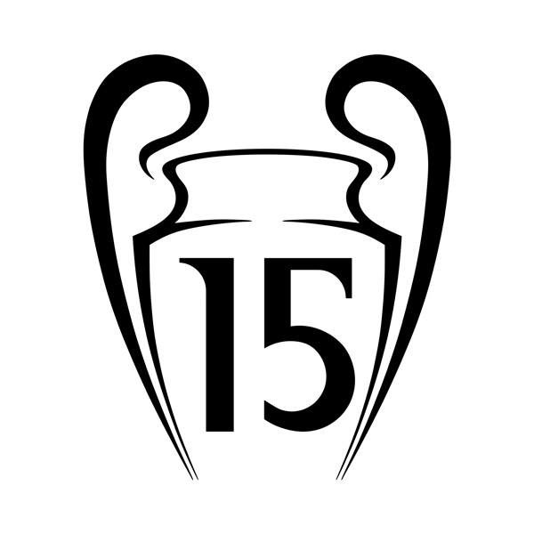 Wandtattoos: Real Madrid 15 Champions