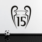 Wandtattoos: Real Madrid 15 Champions 2