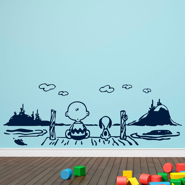 Wandtattoos: Snoopy-Landschaft 2