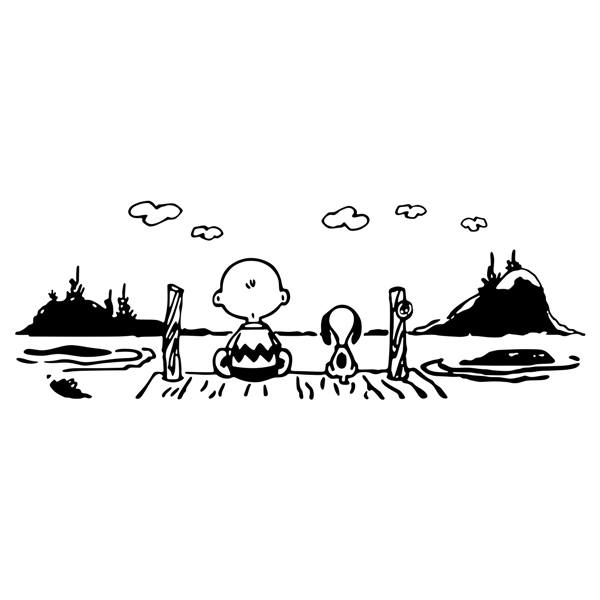 Wandtattoos: Snoopy-Landschaft 2