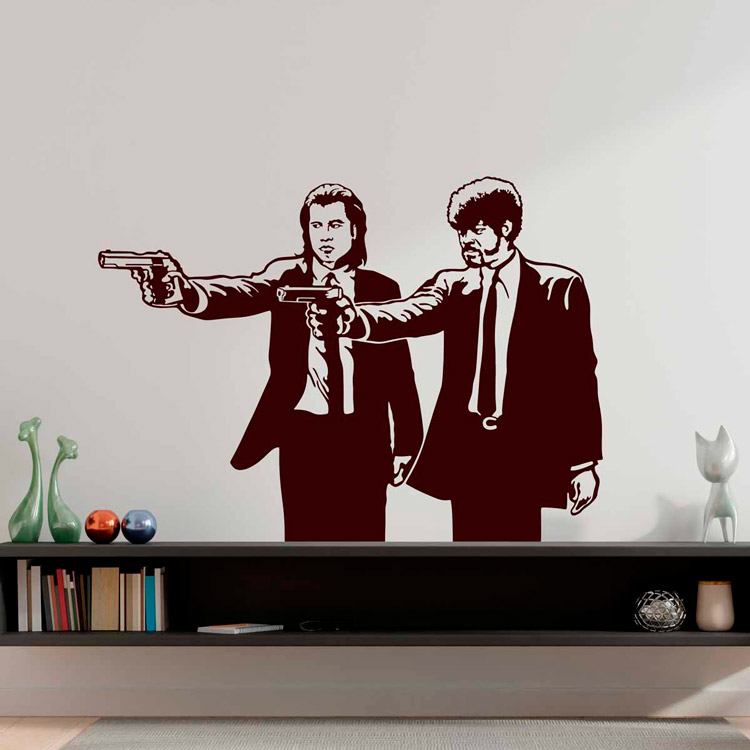 Wandtattoos: Jules und Vincent Vega in Pulp Fiction