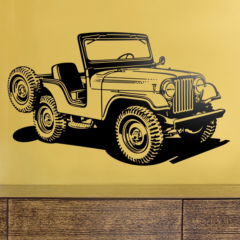 Wandtattoos: Jeep Zweiten Weltkrieg