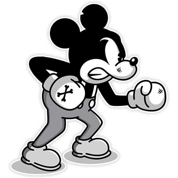 Aufkleber: Mickey Maus Retro