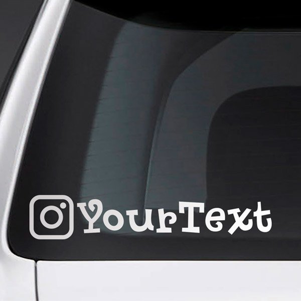Aufkleber für Auto Personalisiertes Auto Instagram