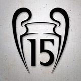 Aufkleber: Real Madrid 15 Champions League 2