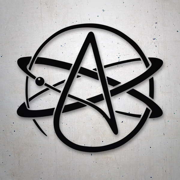 Aufkleber: Atheistisches Symbol