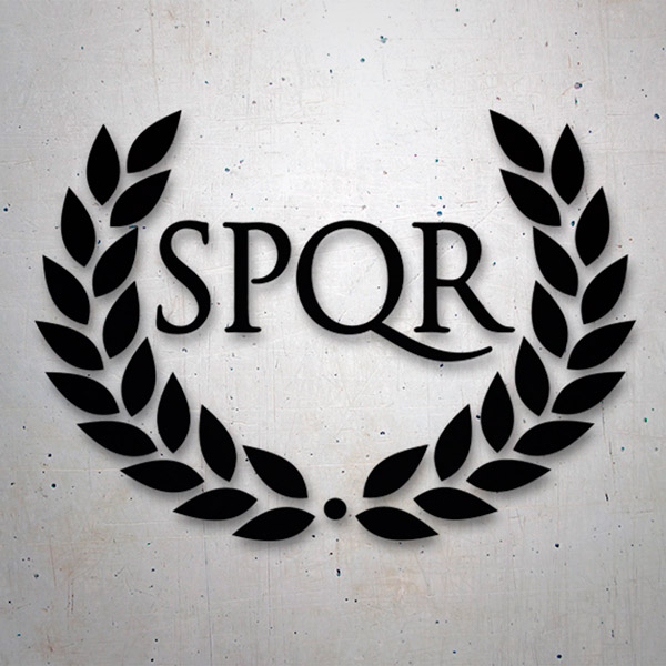 Aufkleber: SPQR Roma