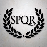 Aufkleber: SPQR Roma 2