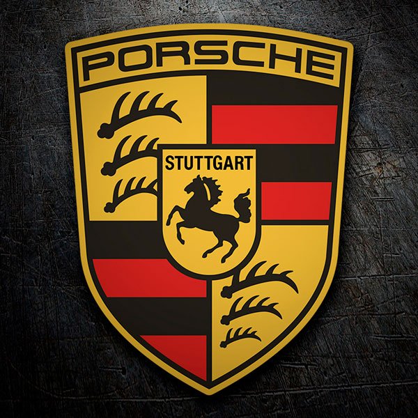 Aufkleber: Logo Porsche