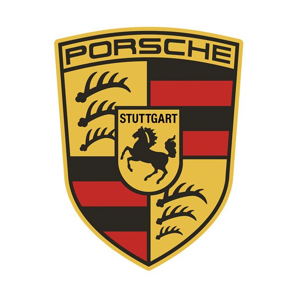 Aufkleber: Logo Porsche