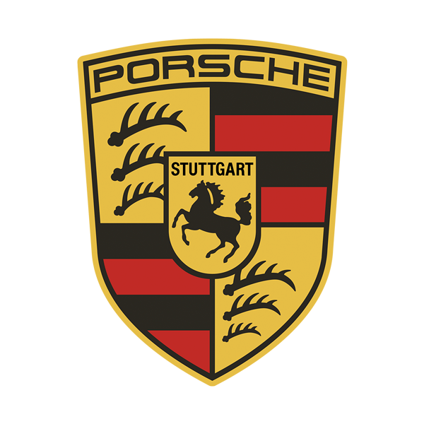 Aufkleber: Logo Porsche