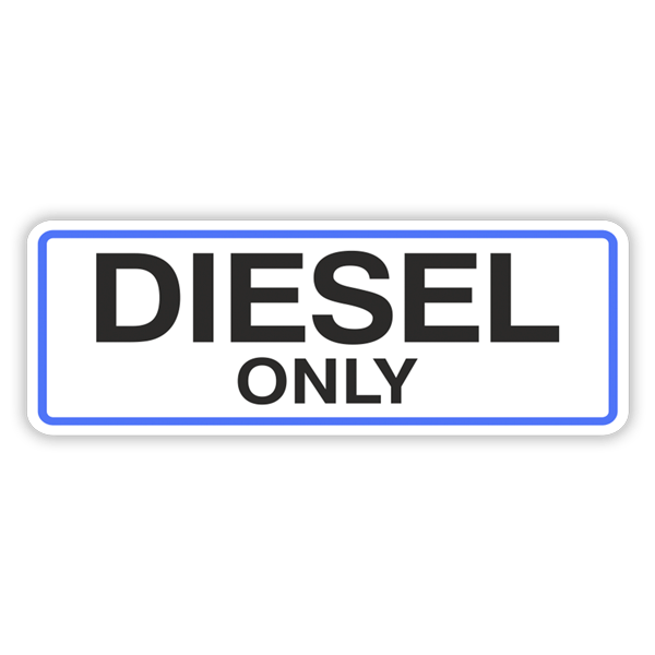 Wohnmobil aufkleber: Diesel Only