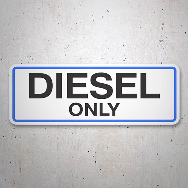 Wohnmobil aufkleber: Diesel Only