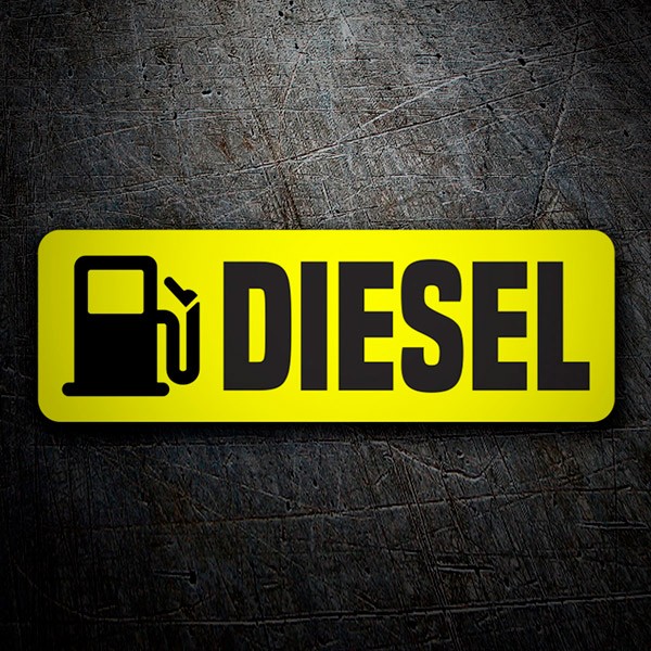 Wohnmobil aufkleber: Gelber Diesel
