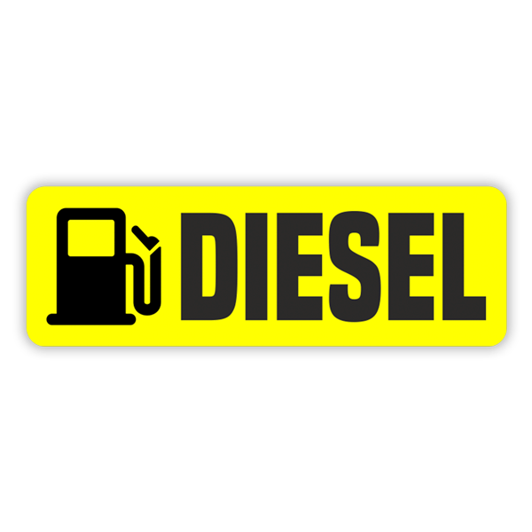 Wohnmobil aufkleber: Gelber Diesel