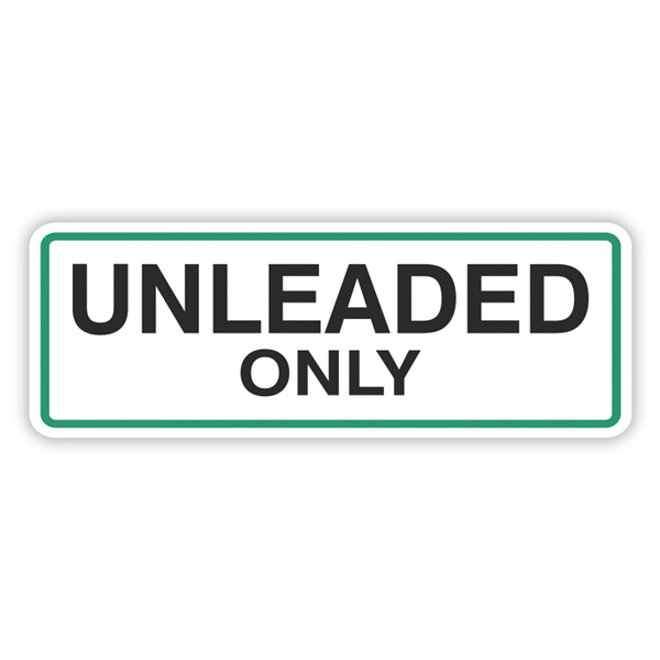 Wohnmobil aufkleber: Unleaded Only