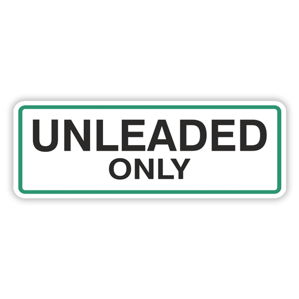 Wohnmobil aufkleber: Unleaded Only