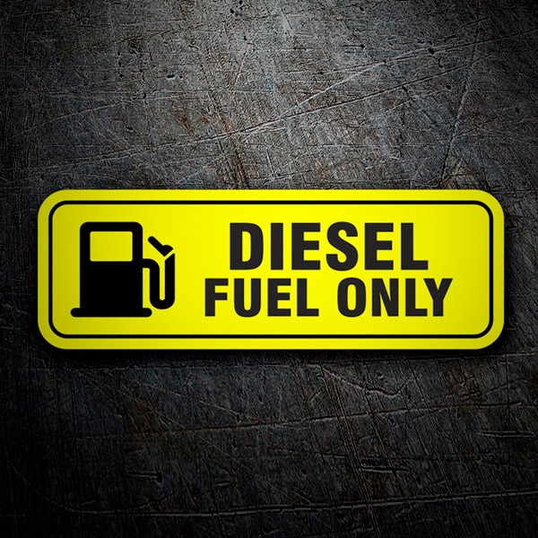 Wohnmobil aufkleber: Diesel fuel only