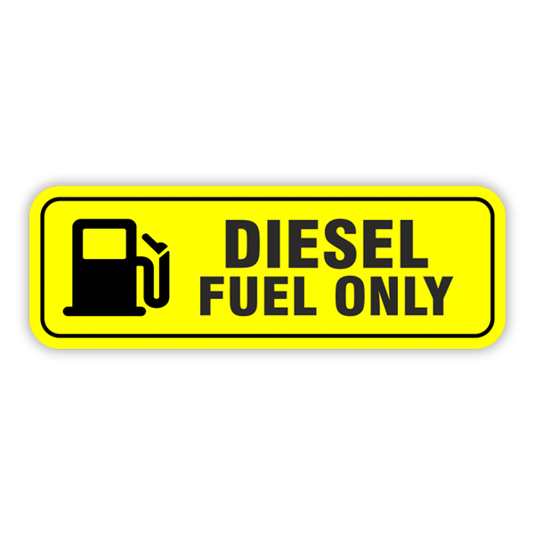 Wohnmobil aufkleber: Diesel fuel only