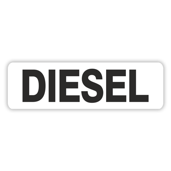 Wohnmobil aufkleber: Weißer Diesel