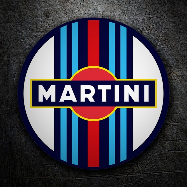 Aufkleber: Martini Racing runder Aufkleber für Autos