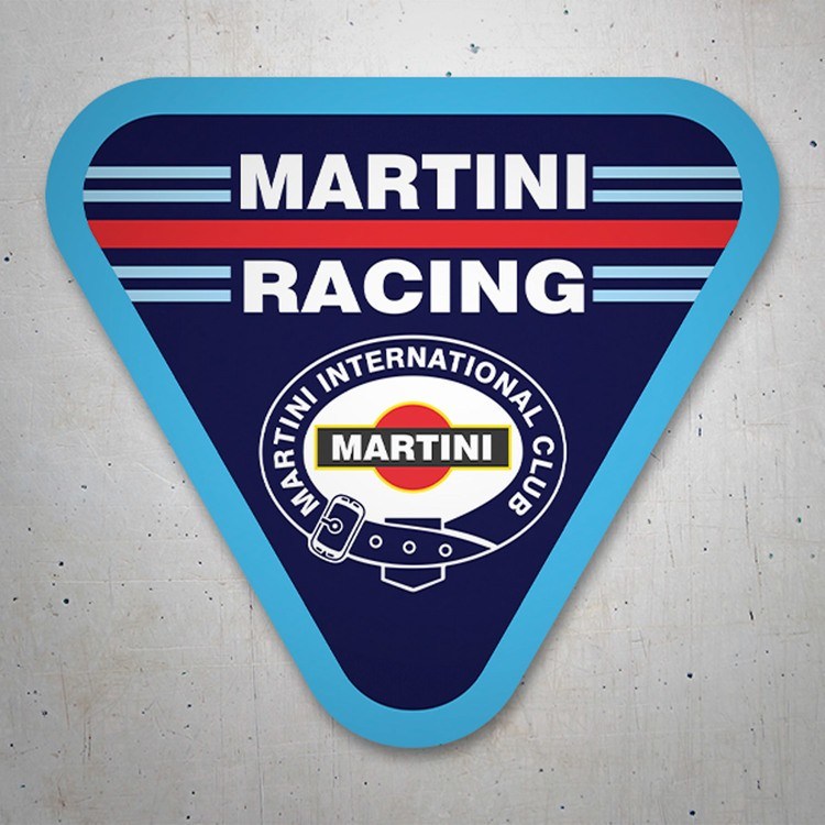 Aufkleber: Martini Racing Aufkleber mit dreieckigem Design