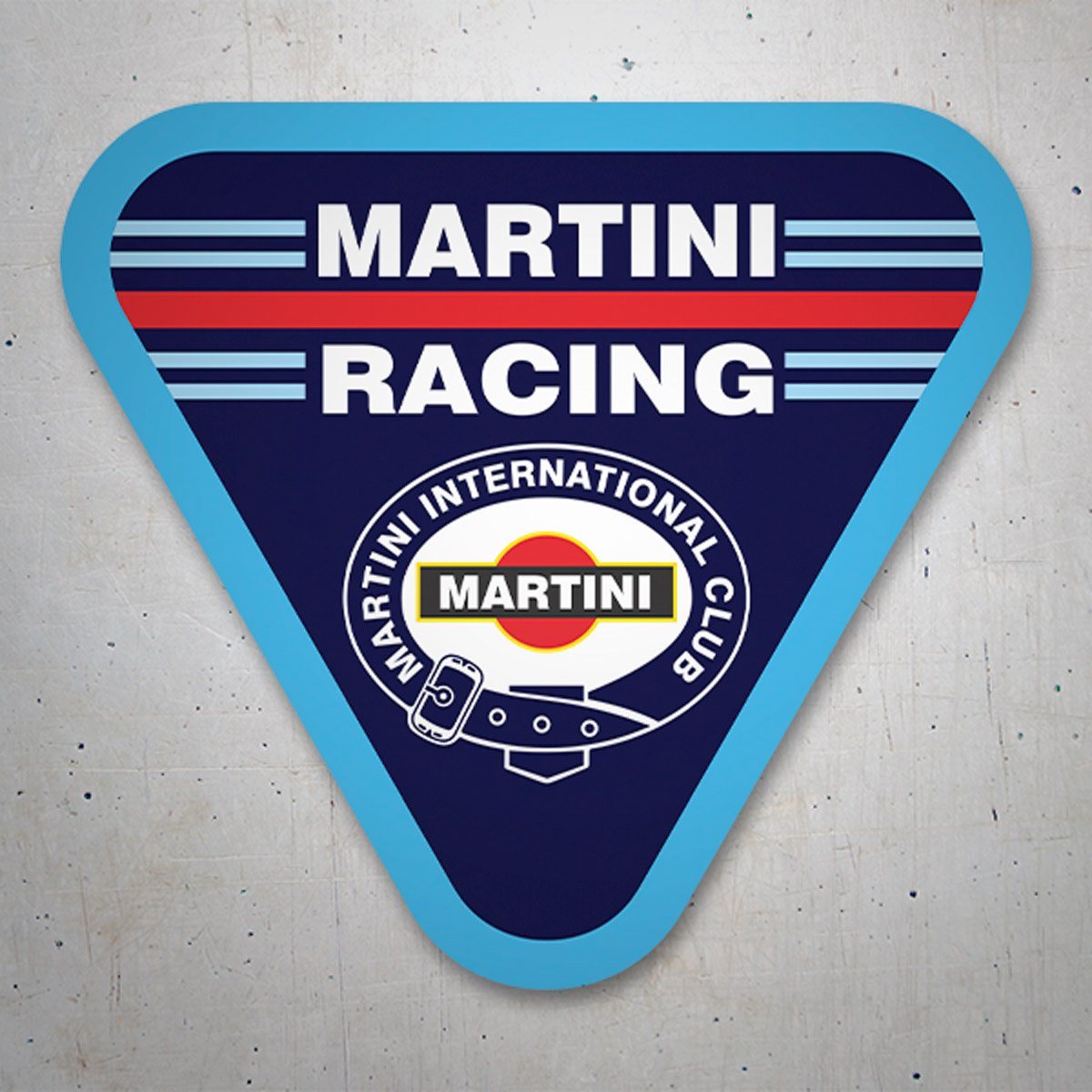 Aufkleber: Martini Racing Aufkleber mit dreieckigem Design 3