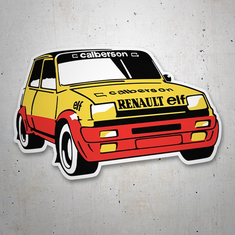 Aufkleber: Klassisches Renault 5 Copa Calberson Design