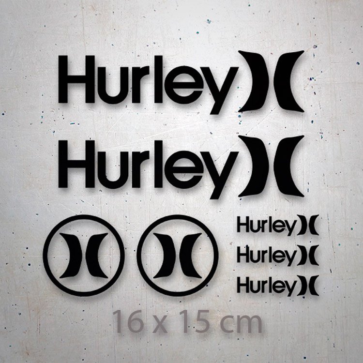 Aufkleber: Set 7X Hurley