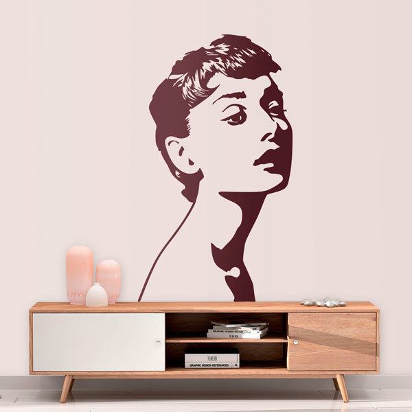 Wandtattoo der Audrey Hepburn