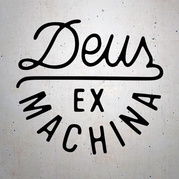 Aufkleber: Deus ex Machina