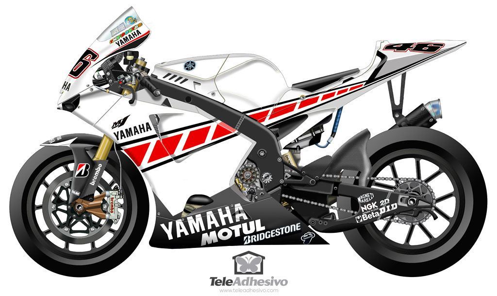 Aufkleber: Kit Yamaha 50th Anniversary Valencia 2005 