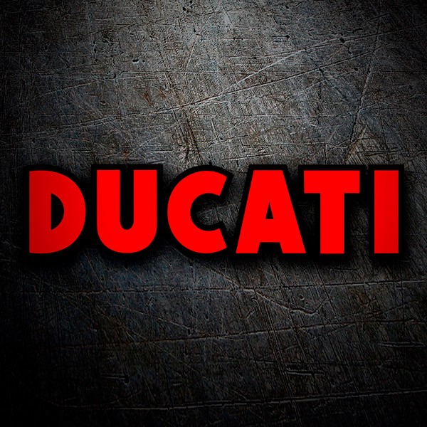 Aufkleber: Ducati rot und schwarz