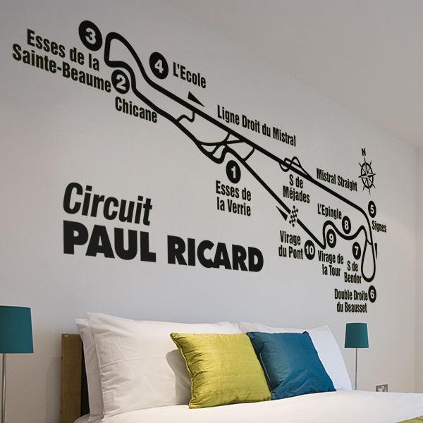 Wandtattoos: Rennstrecke Paul Ricard