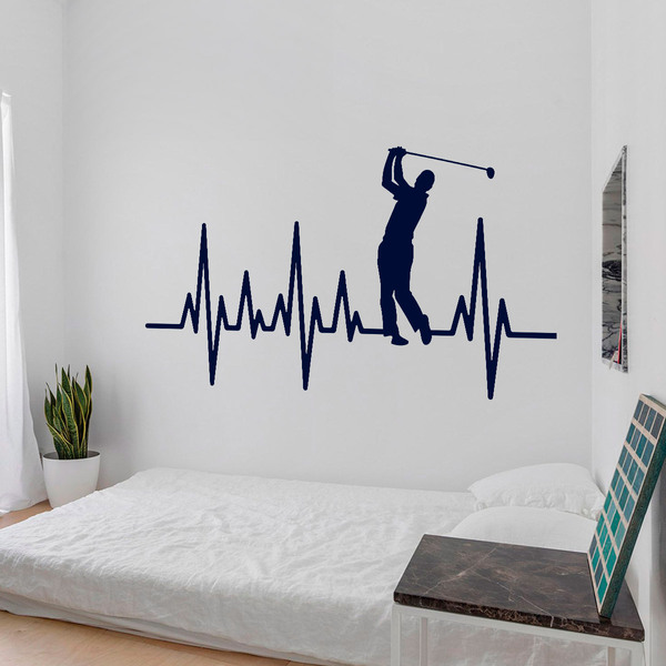 Wandtattoos: Elektrokardiogramm Golf