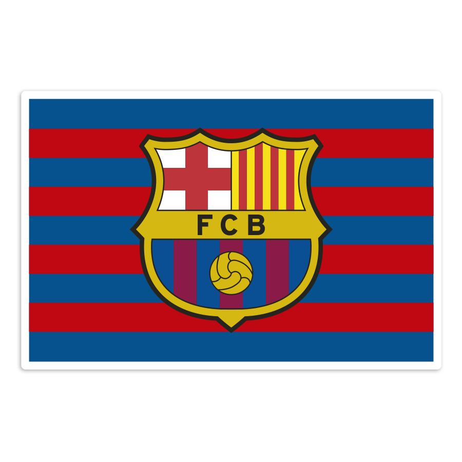 Aufkleber: Flagge Wappen FC Barcelona