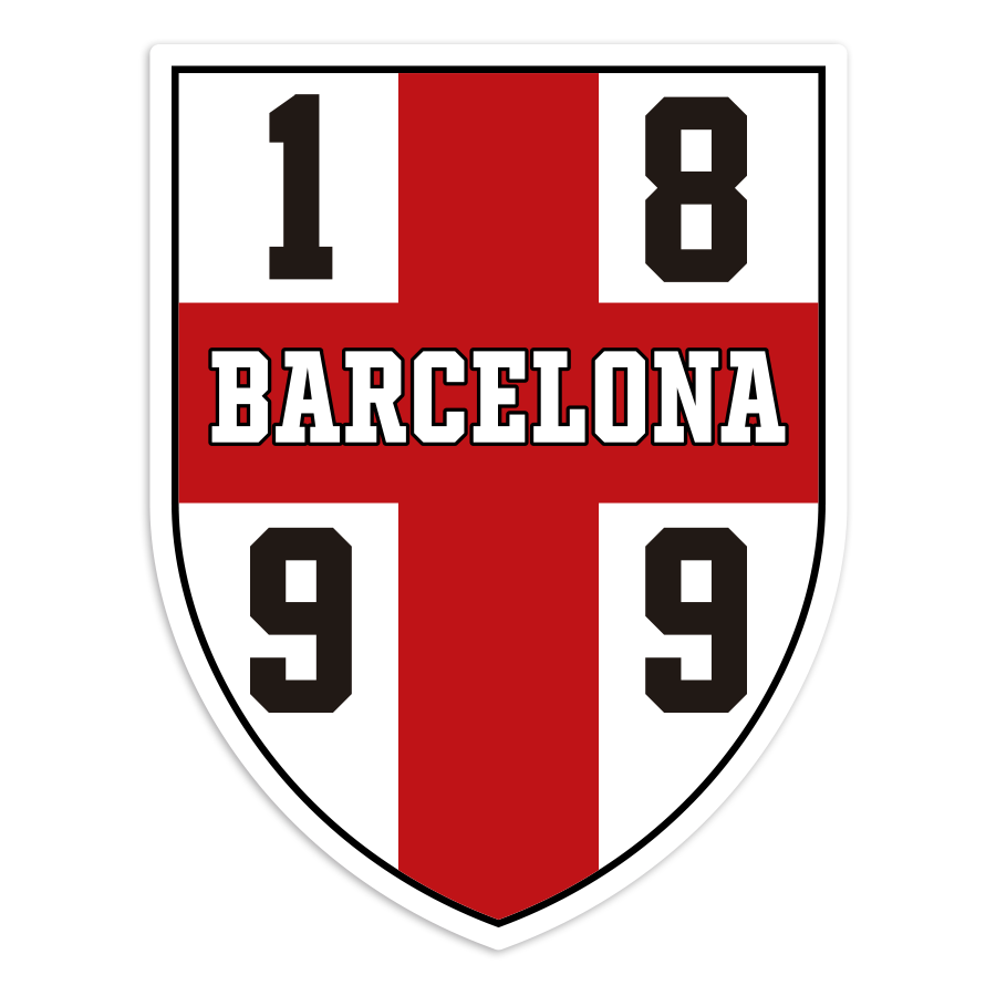 Aufkleber: Retro FC Barcelona Wappen 1899