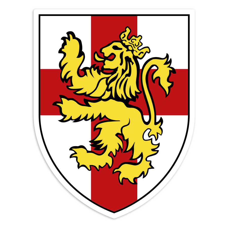 Aufkleber: Emblem Georgskreuz und Löwe