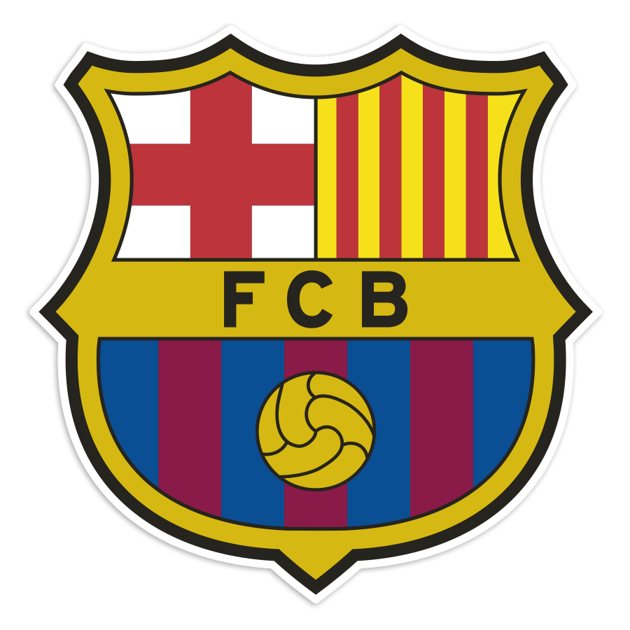 Aufkleber: Aktuelles FC Barcelona Wappen